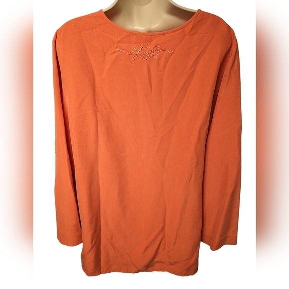 Debra DeRoo Silk Tunic Top Sz L - Picture 2 of 13